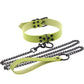 Kinky Cloth Necklace green Collar & Leash Set