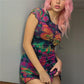 Kinky Cloth 200000347 Colorful Butterfly Print Mesh Dress