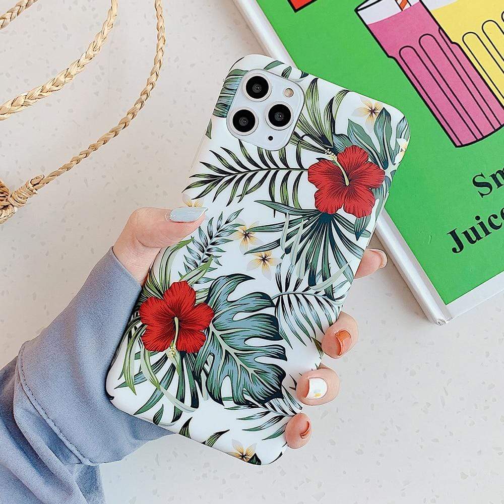Kinky Cloth 380230 Style1 / For 7 Plus or 8 Plus Colorful Flowers iPhone Case