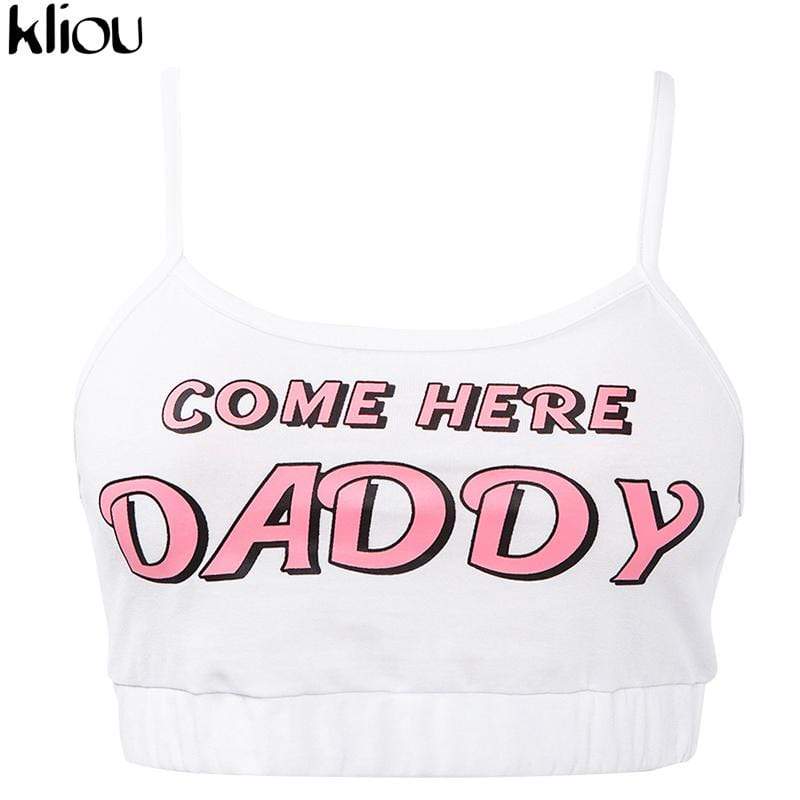 Kinky Cloth Top White / L Come Here Daddy Cami Top