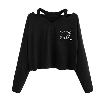 Kinky Cloth Sweatshirt Cosmic Crop Top