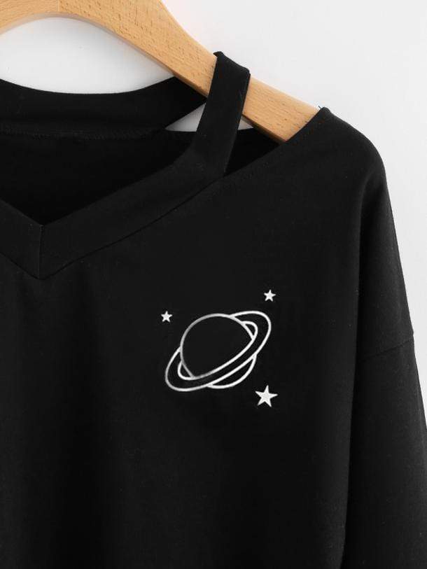 Kinky Cloth Sweatshirt Cosmic Crop Top