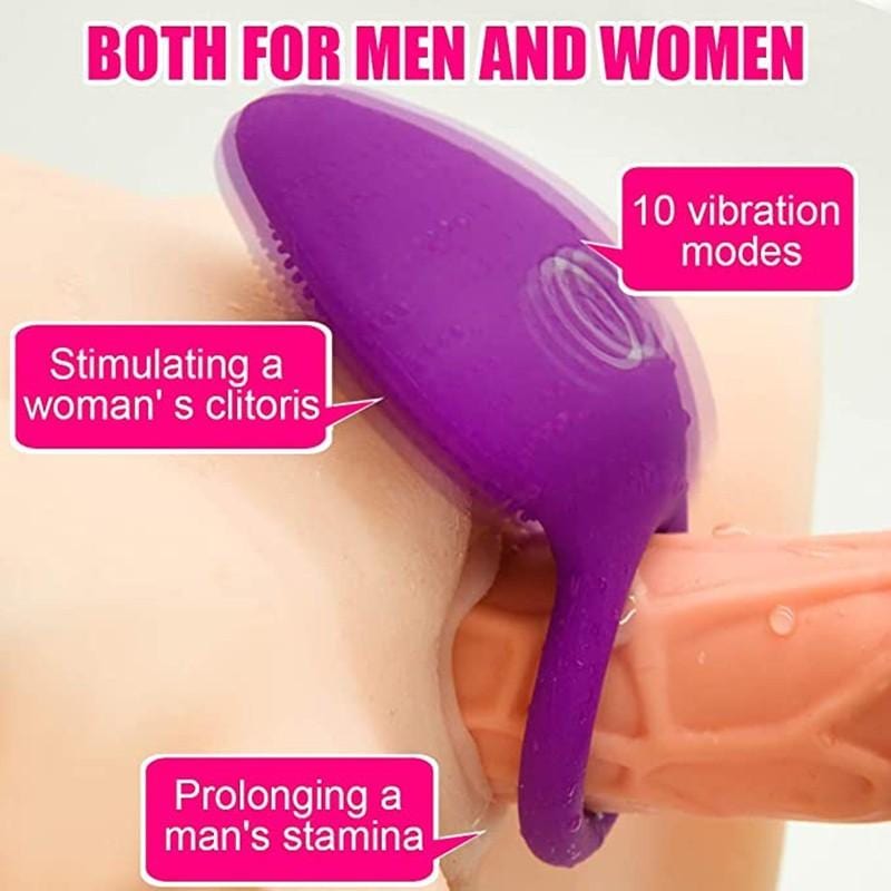 Kinky Cloth Couple Penis Ring Vibrator