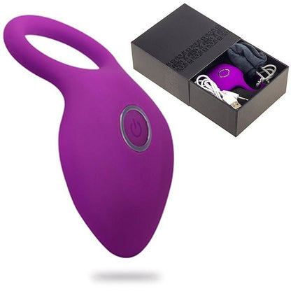 Kinky Cloth Purple with box Couple Penis Ring Vibrator