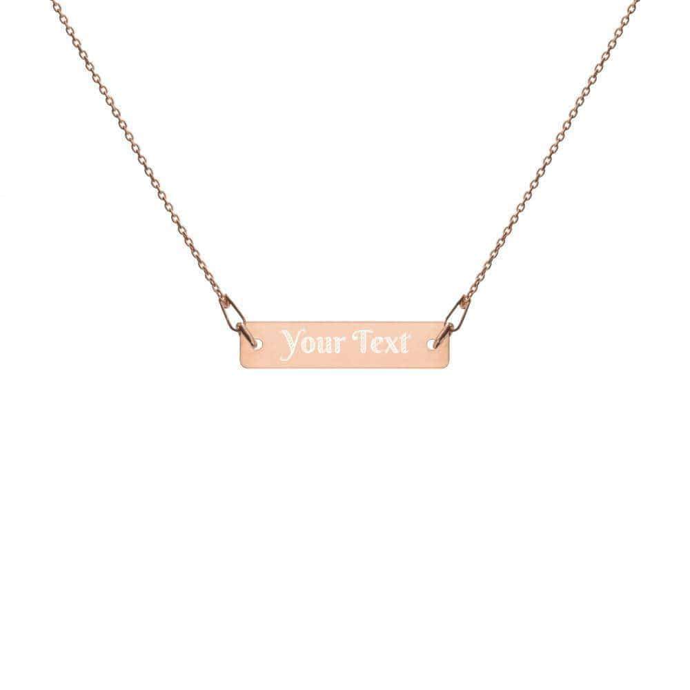 Kinky Cloth 18K Rose Gold / 16" Custom Personalized Engraved Necklace