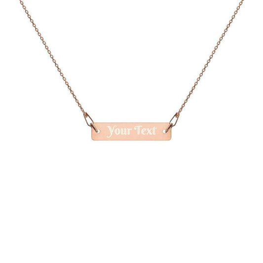 Kinky Cloth 18K Rose Gold / 16" Custom Personalized Engraved Necklace