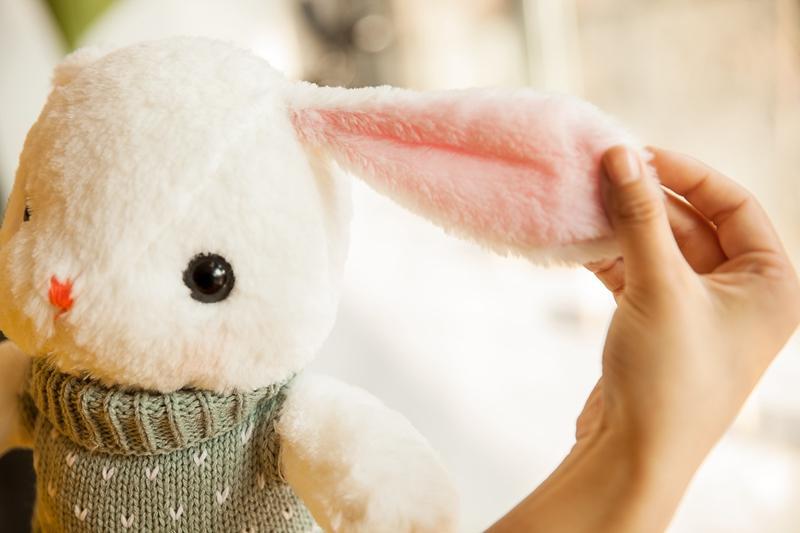 Cute Bunny with Sweaters Plush Doll