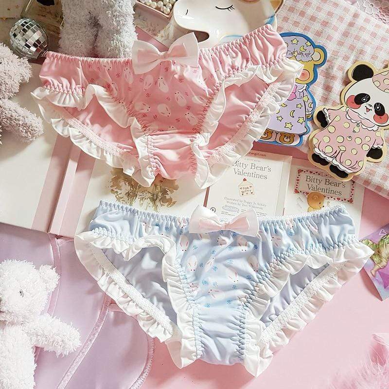 Cute Rabbit Printed Ruffle Panties – Kinky Cloth
