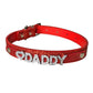Kinky Cloth Necklace Red  neck / Silver / 2cm x 42cm Daddy Glitter Rhinestone Collar