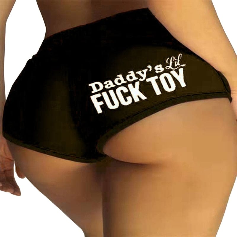 Kinky Cloth Black / S Daddy's Lil Fuck Toy Workout Shorts