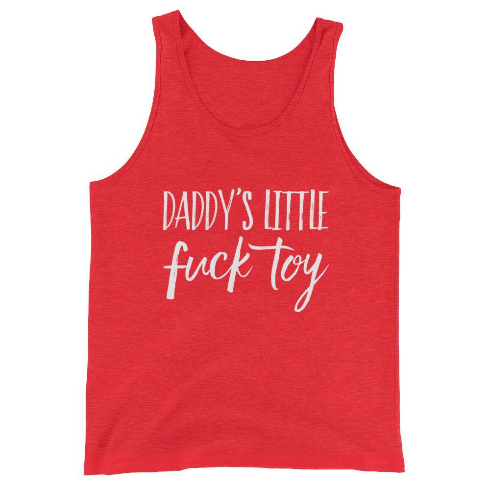 Kinky Cloth Red Triblend / XS Daddy's Little Fuck Toy Tank Top