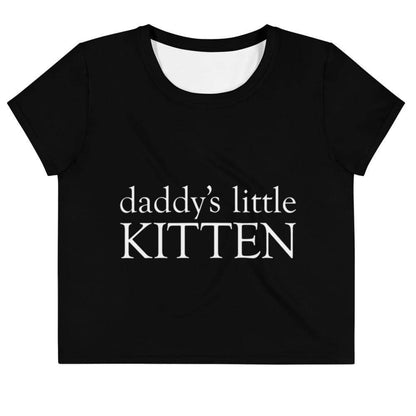 Kinky Cloth XS Daddy's Little Kitten Crop Top Tee