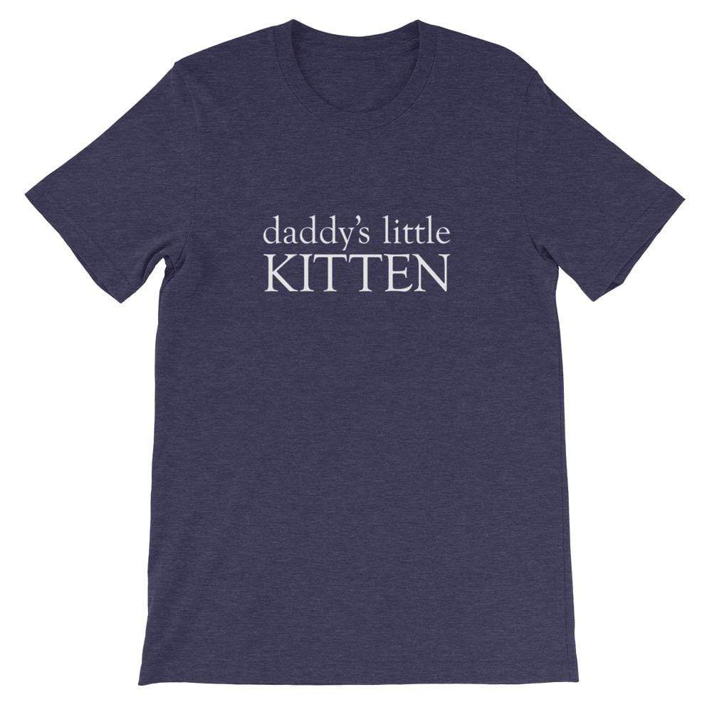 Kinky Cloth Heather Midnight Navy / XS Daddy's Little Kitten T-Shirt