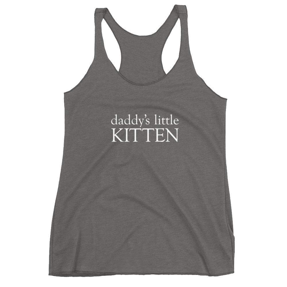 Kinky Cloth Premium Heather / XS Daddy's Little Kitten Tank Top