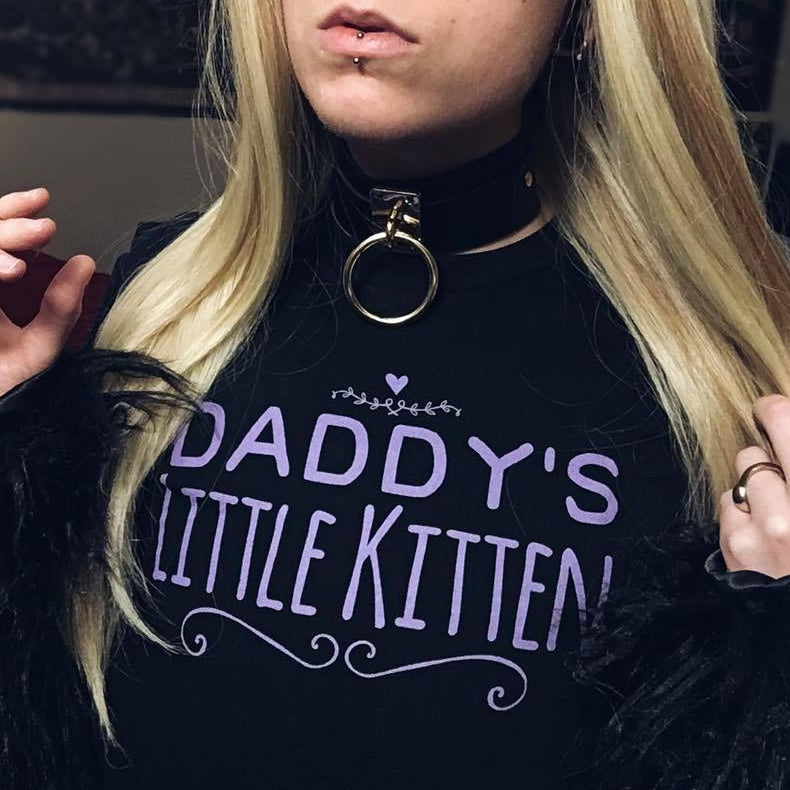 Kinky Cloth Top Daddy's Little Kitten Top