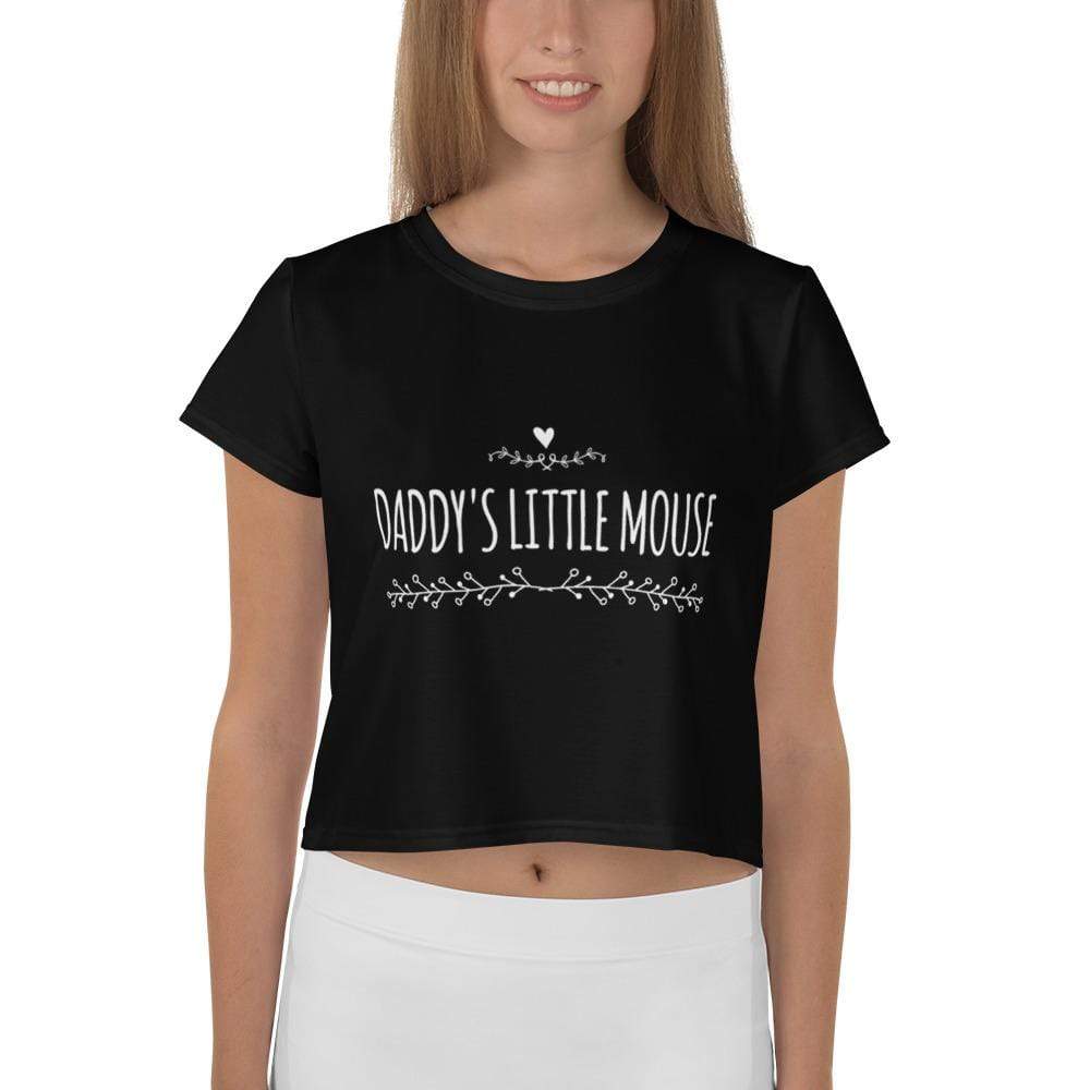 Kinky Cloth XS Daddy's Little Mouse Crop Top Tee