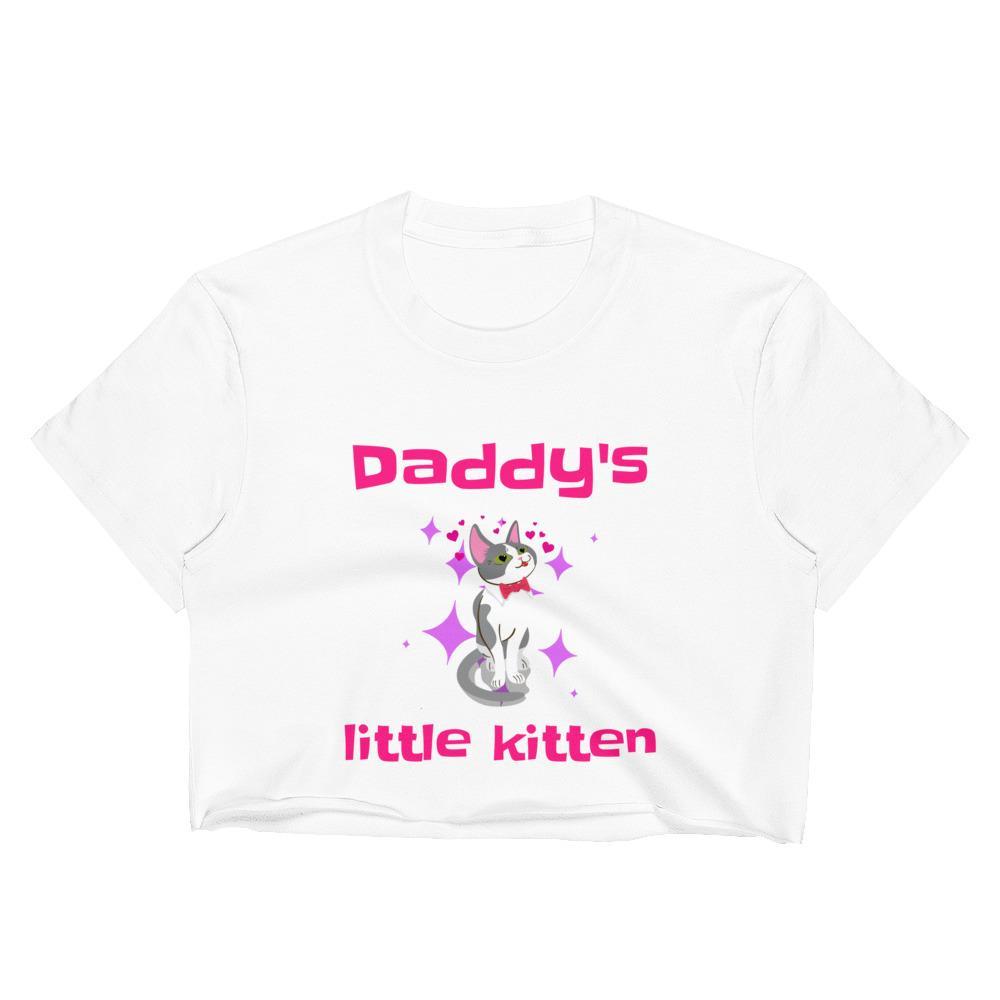 Daddys Little Kitten Crop Top