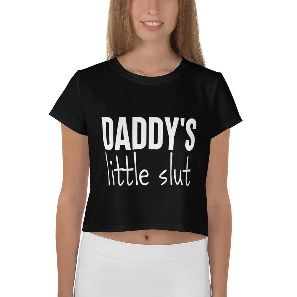 Kinky Cloth XS Daddys Little Slut Crop Top Tee