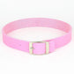 Kinky Cloth Necklace NO7 pink Dangle Ring Leather Choker