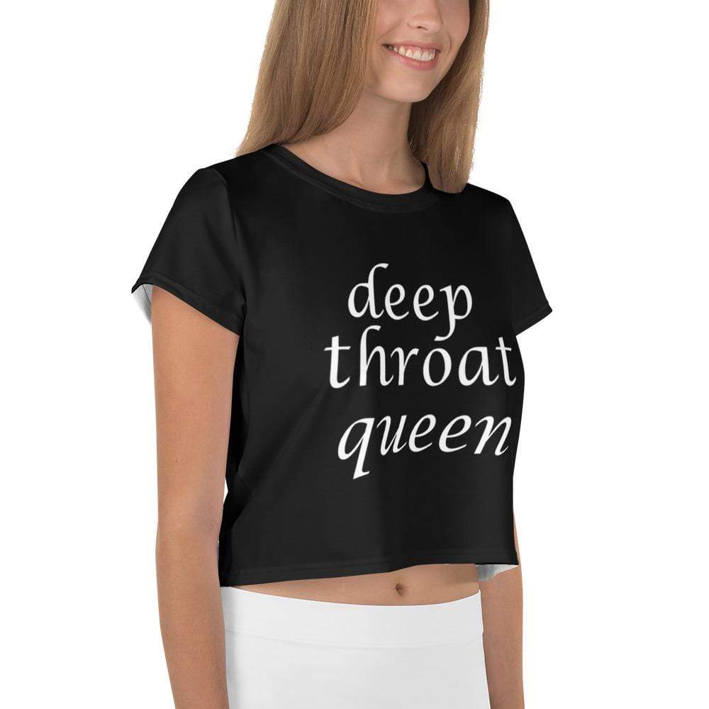 Kinky Cloth Deep Throat Queen Crop Top Tee