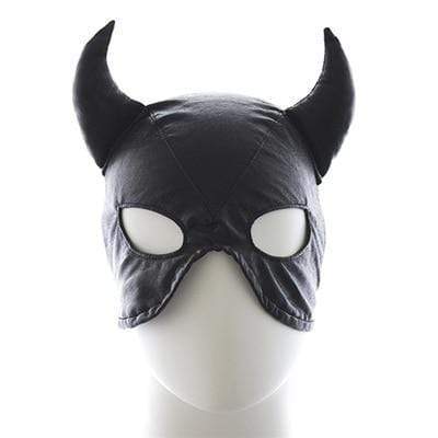 Kinky Cloth Accessories Black Devil Gimp Hood Mask