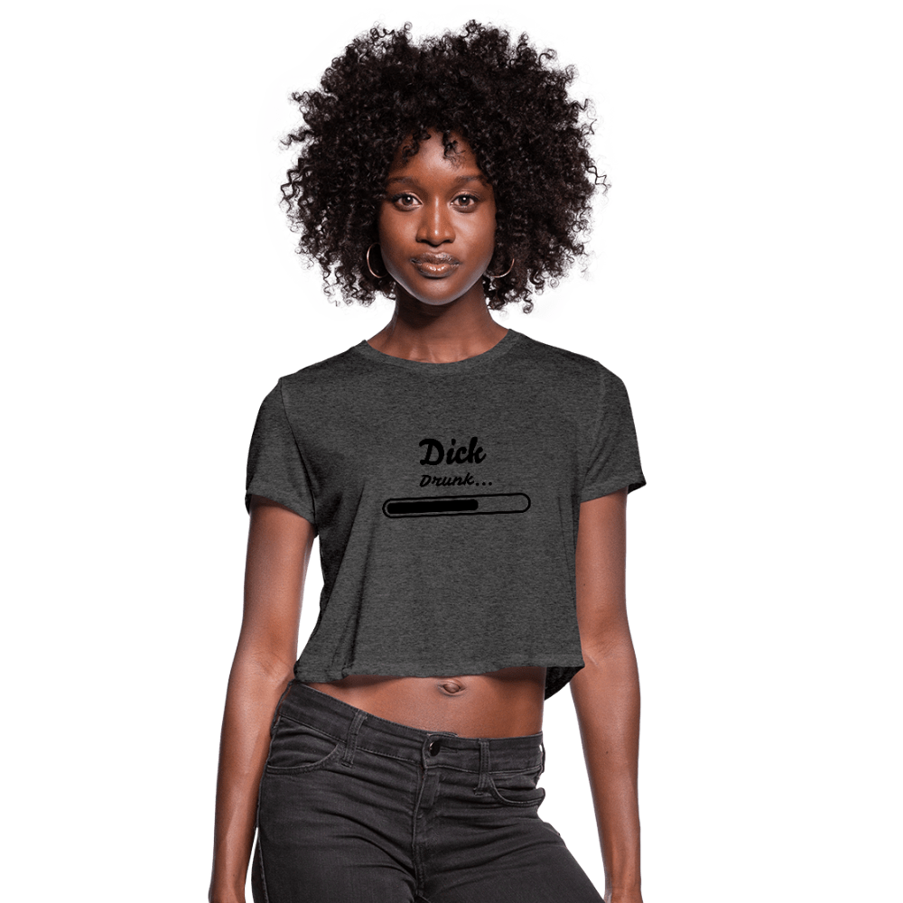 SPOD Women's Cropped T-Shirt deep heather / S Dick Drunk Crop Top