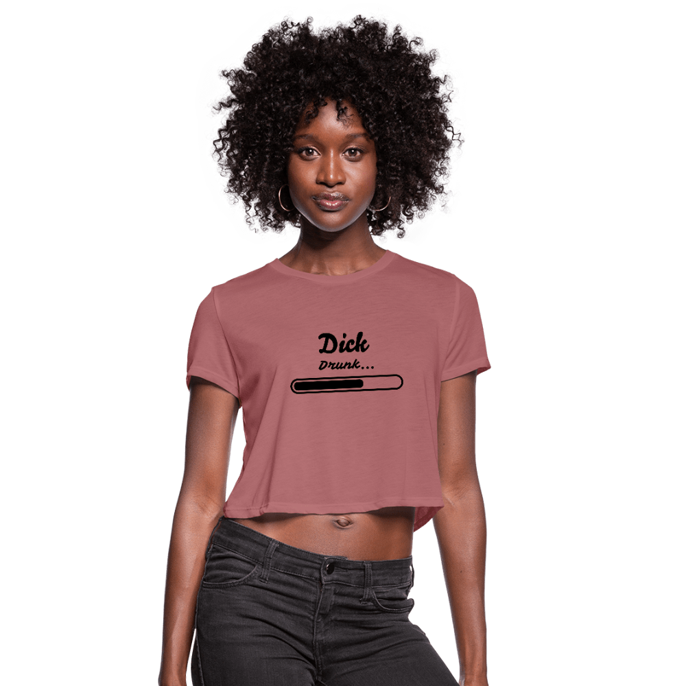 SPOD Women's Cropped T-Shirt mauve / S Dick Drunk Crop Top