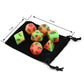 Kinky Cloth DND Dice Set Glow in the Dark with Travel Bag