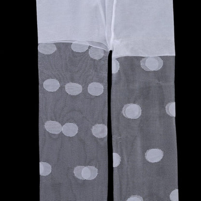 Kinky Cloth Dot Patterned Silk Pantyhose