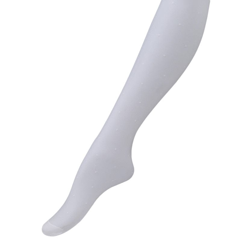 Kinky Cloth Small dot white / One Size Dot Patterned Silk Pantyhose