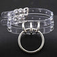 Kinky Cloth 200000162 Transparent Double Band Large Ring Choker