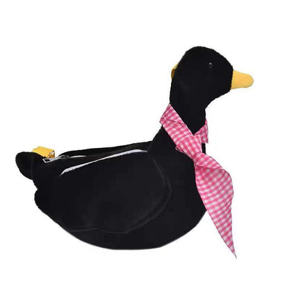 Kinky Cloth 200001420 Black Duck Plush Crossbody Bag
