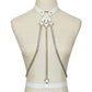 Kinky Cloth White Dungeoness Harness