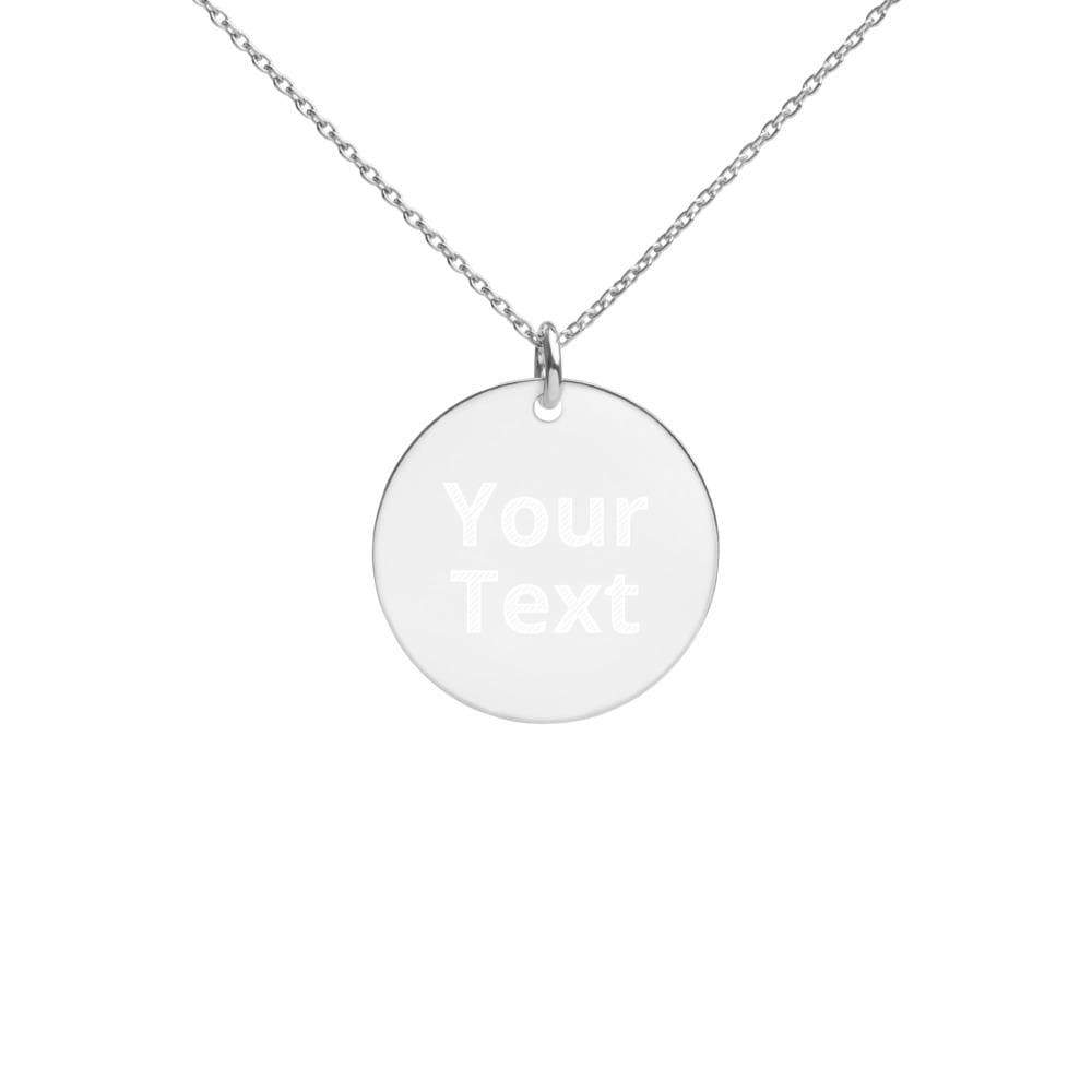 Custom Personalized Engraved Disc Necklace