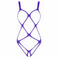 Kinky Cloth 200001800 Purple / One Size Erotic Open Crotch Harness Bodysuit