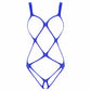 Kinky Cloth 200001800 Royal Blue / One Size Erotic Open Crotch Harness Bodysuit