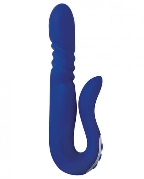 Evolved Novelties Vibrators Eve's Deluxe Thruster Blue Rabbit Style Vibrator