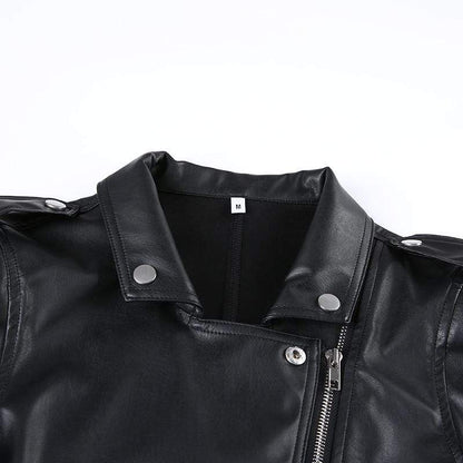 Kinky Cloth 200000801 Faux Leather Cropped Jacket
