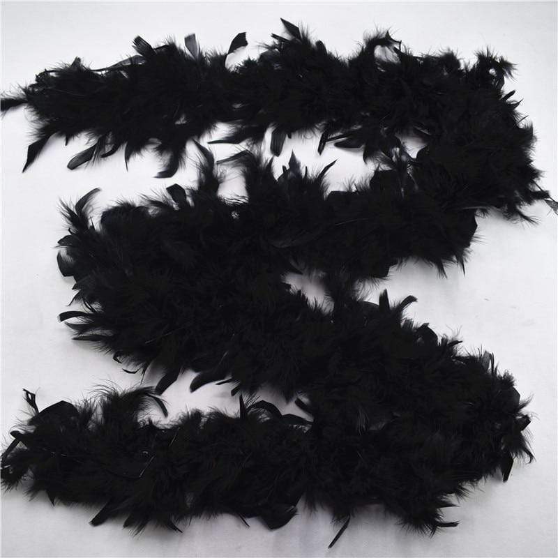 Kinky Cloth Lingerie Black Feather Boa
