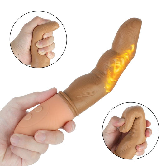 Kinky Cloth Finger Heating Vibrator