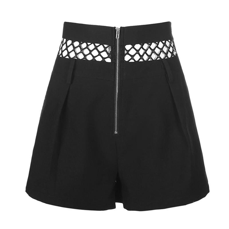 Kinky Cloth 200000367 Black / L Fishnet High Waist Shorts
