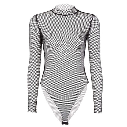 Fishnet Rhombic Bodysuit