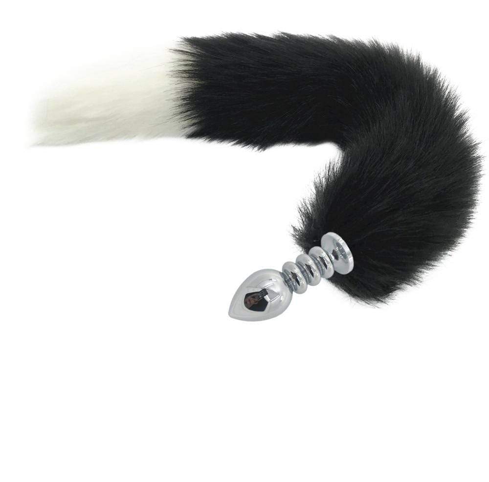 Black & White Duo Tail Plug