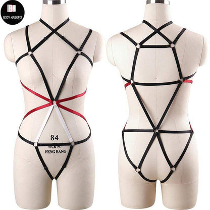 Kinky Cloth Harnesses N0104 / One Size Fractal Body Harness