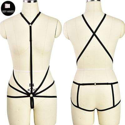 Kinky Cloth Harnesses N0126black / One Size Fractal Body Harness