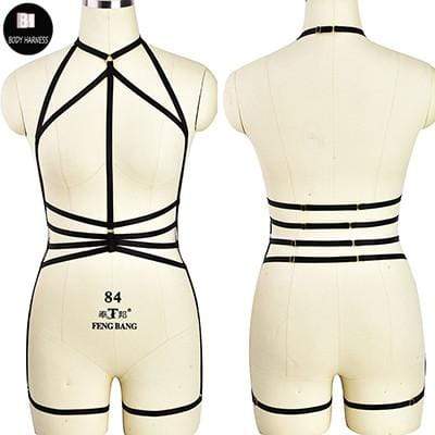 Kinky Cloth Harnesses N0127 / One Size Fractal Body Harness