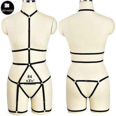 Kinky Cloth Harnesses N0128 / One Size Fractal Body Harness