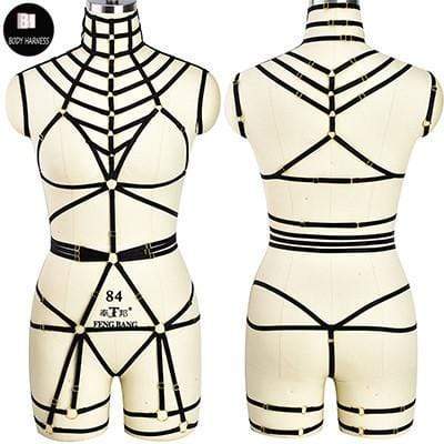 Kinky Cloth Harnesses N0130 / One Size Fractal Body Harness