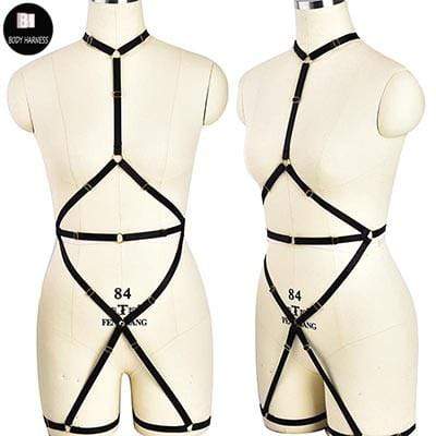 Kinky Cloth Harnesses N0131black / One Size Fractal Body Harness