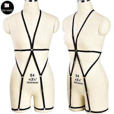 Kinky Cloth Harnesses N0132 / One Size Fractal Body Harness